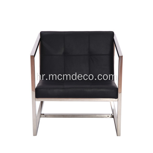 Lounge stolica od nehrđajućeg čelika pod kutom
